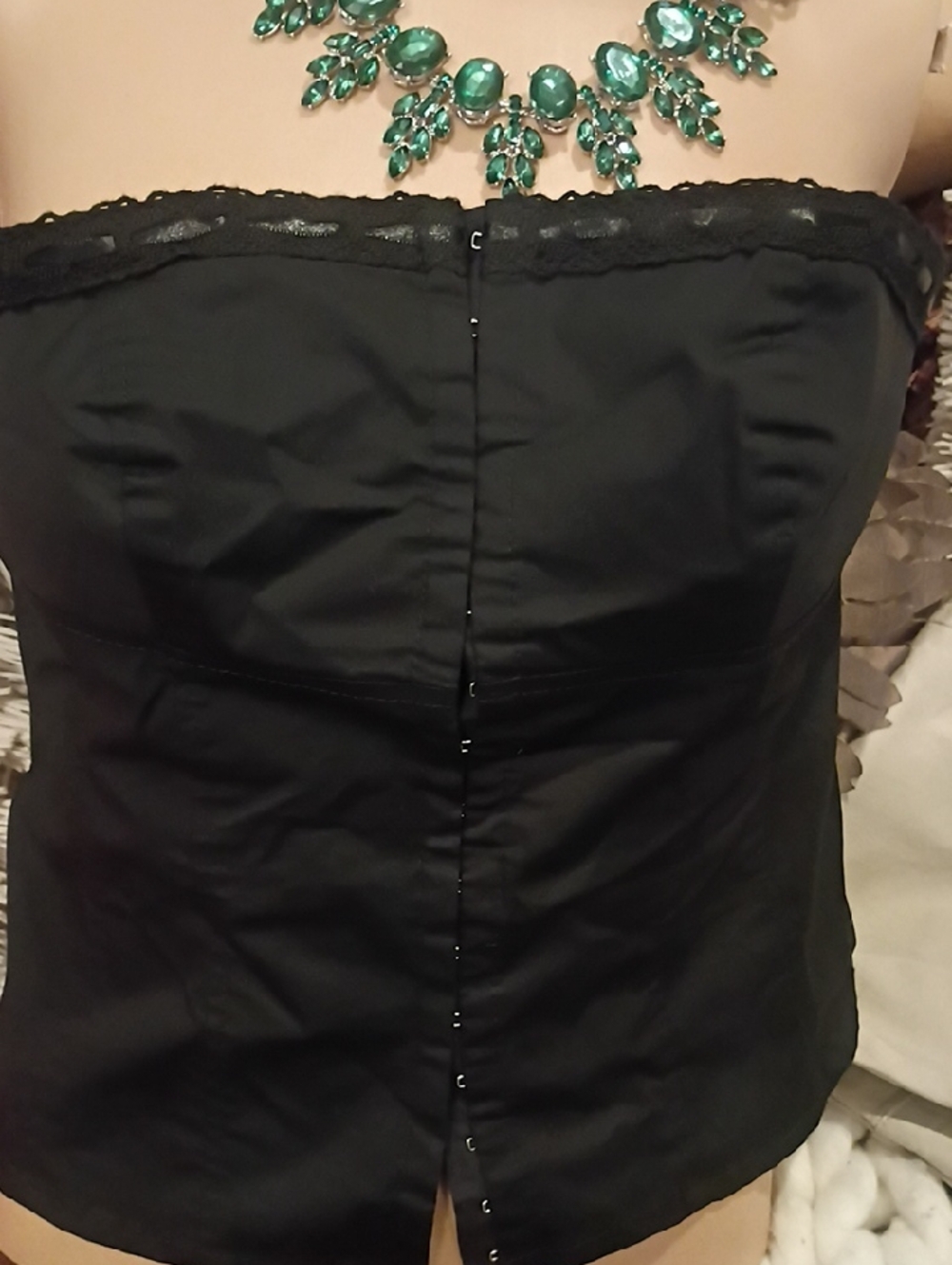 T.J.Maxx Black Strapless Bustier Camisole